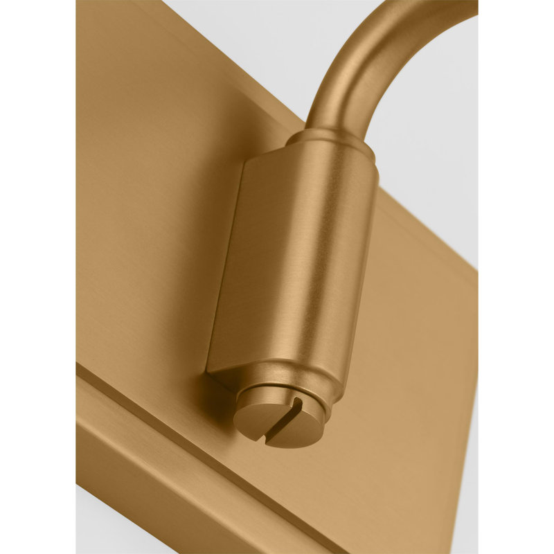 Visual Comfort Studio Wall Mounted Picture Light, 7.75" H x 13" W x 9.13" D, Brushed Brass