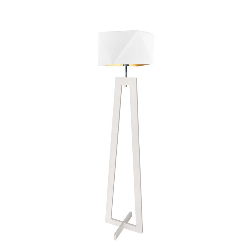 Fitzwater 152cm Traditional Floor Lamp, White, White