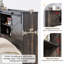  Ensemble de chambre à coucher de style campagne avec porte de grange 4 pièces, 4 pièces, chêne foncé-224979250-224979247