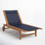 Montauk Sun-lounger Reclining Teak Chaise Lounge-1664188766