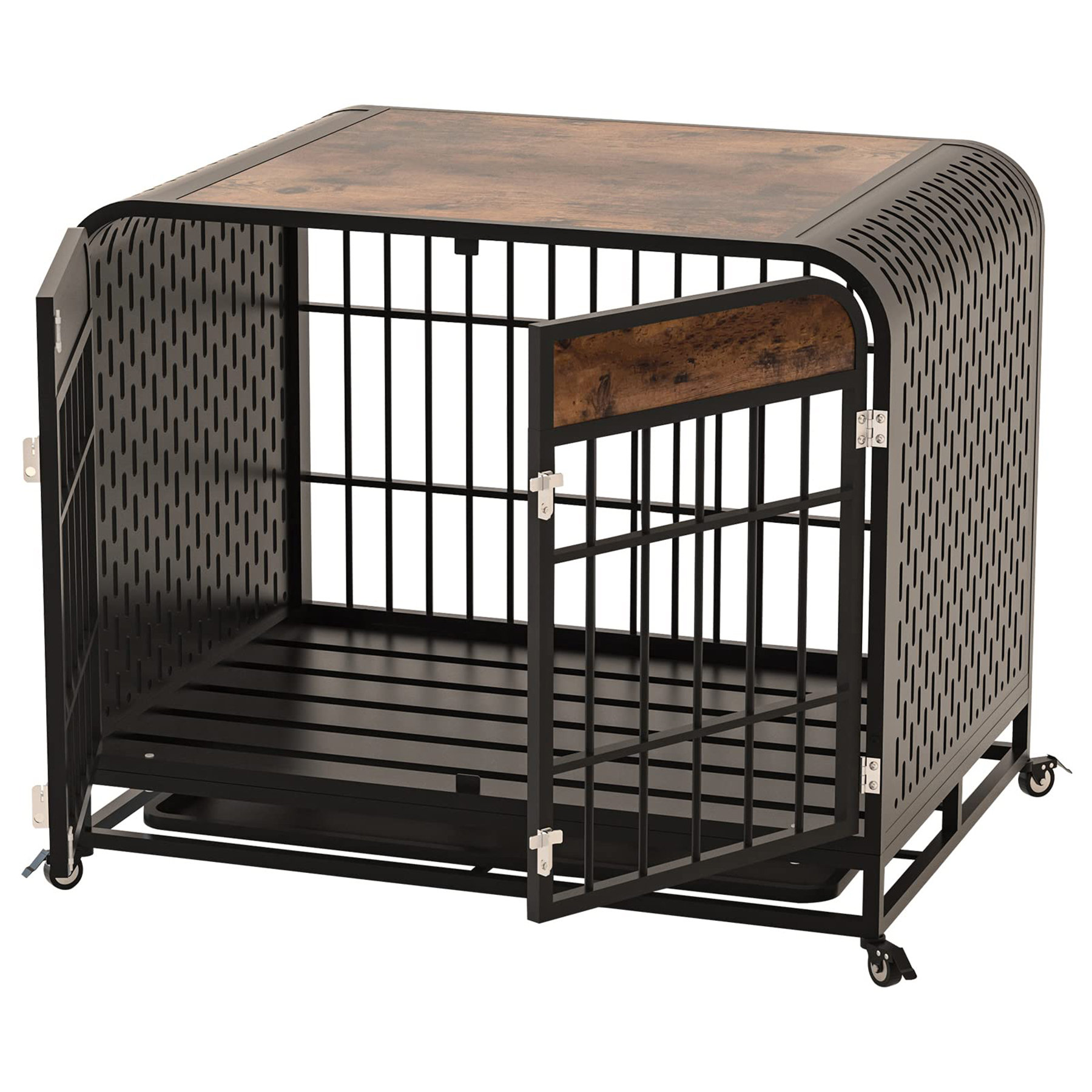 Tucker Murphy Pet Adrihana Pet Crate Size: 34.46 H x 42.52 W x 29.92 D DAD221B022614557ADF472F5958CE9E2