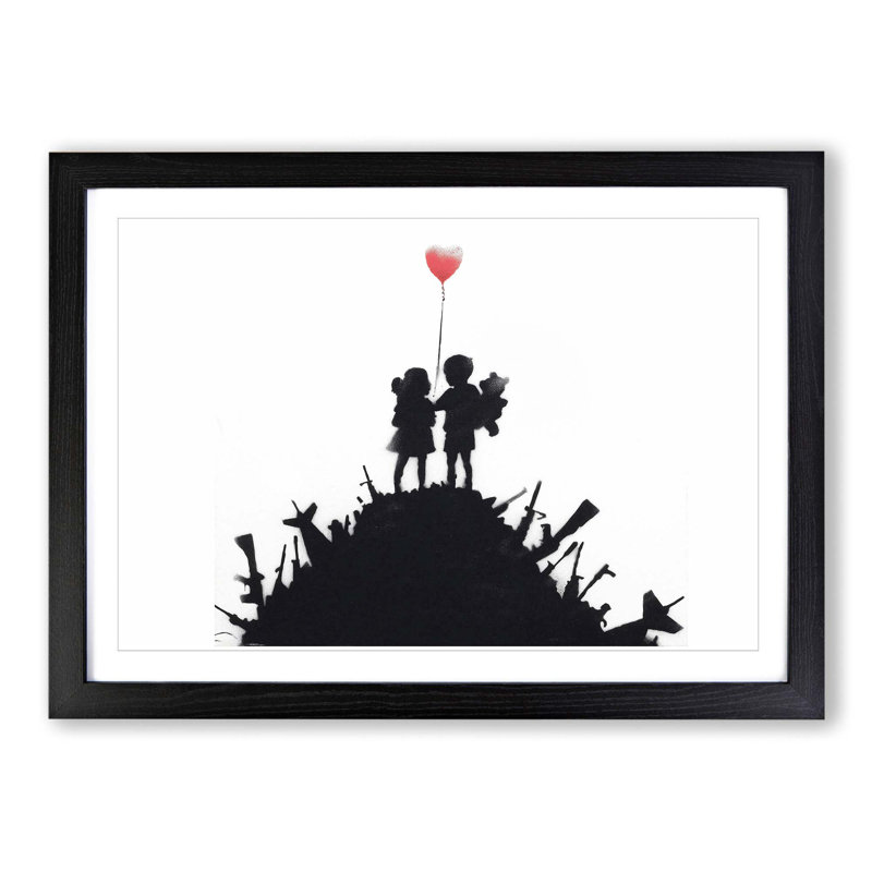 Banksy - Single Picture Frame Painting, Black