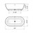 59 Inch Solid Surface Oval Freestanding Bathtub for Bathroom-118619615