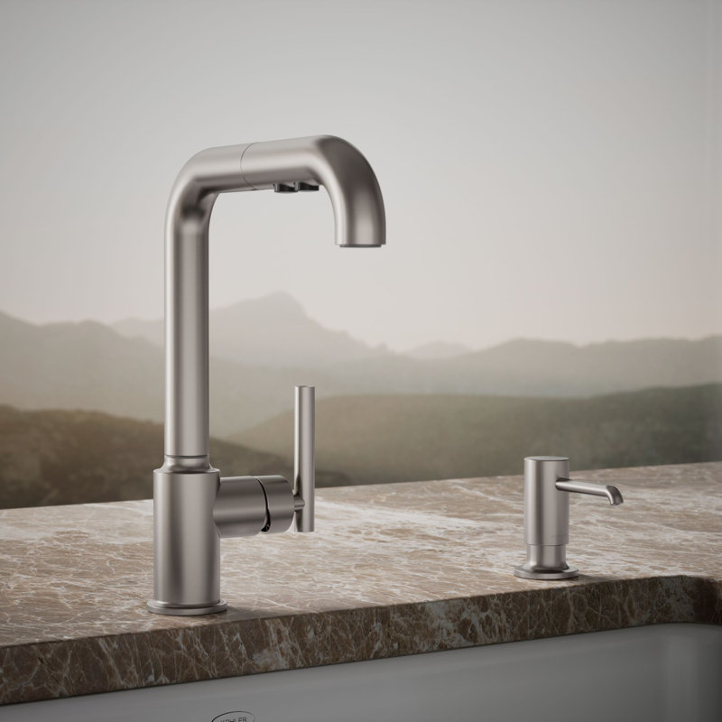 Purist Soap/Lotion Dispenser, Vibrant Stainless