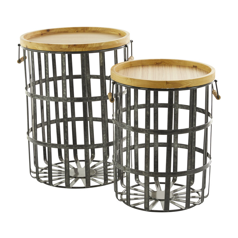 Ensemble de 2 couvercles en bois massif