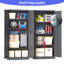 Armoire de rangement en métal 71 po, armoire à outils en acier blanc avec portes et 3 tablettes réglables-1597340629
