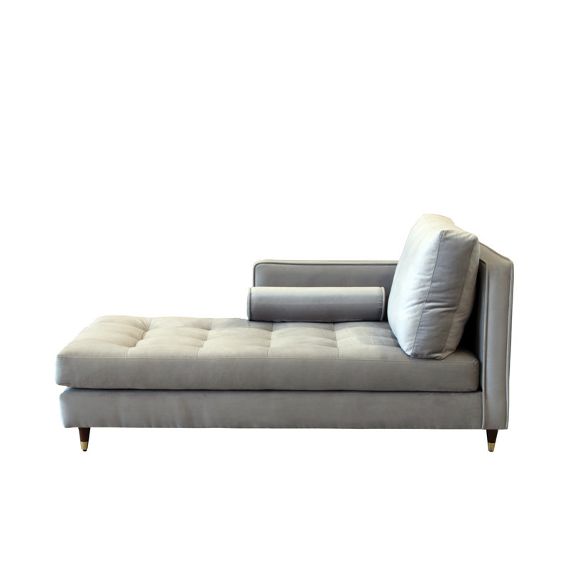 Chaise longue Connorville, Orienté vers la gauche, Gris