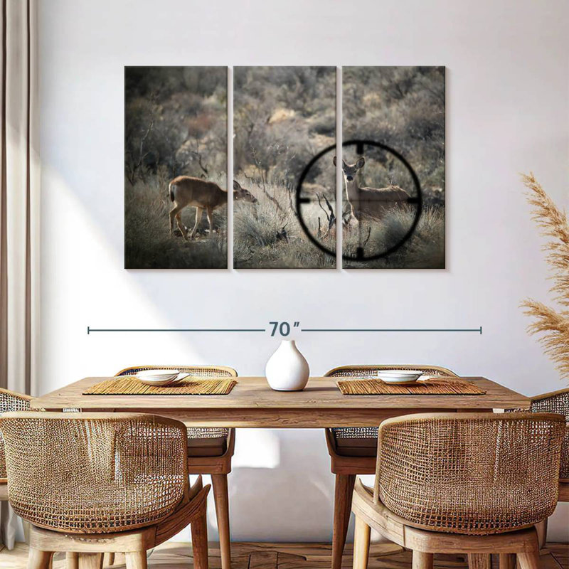 Deer Hunting, 36" H x 57" W