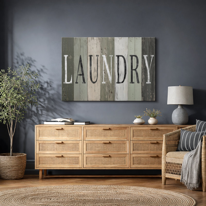 LAUNDRY, œuvre d'art, impression sur toile, impression sur toile encadrée, H 24 po x l 36 po x P 1,5 po, Toile tendue