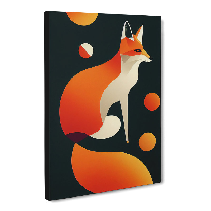 CAN-V0523-1041X Fox Surrealism - Wrapped Canvas Print, 60cm H x 40cm W x 3cm D