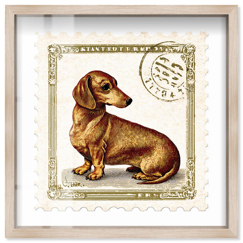 «Urban Pup Shadowbox Print» par Art Remedy, H 17 po x l 17 po, Crème, crème