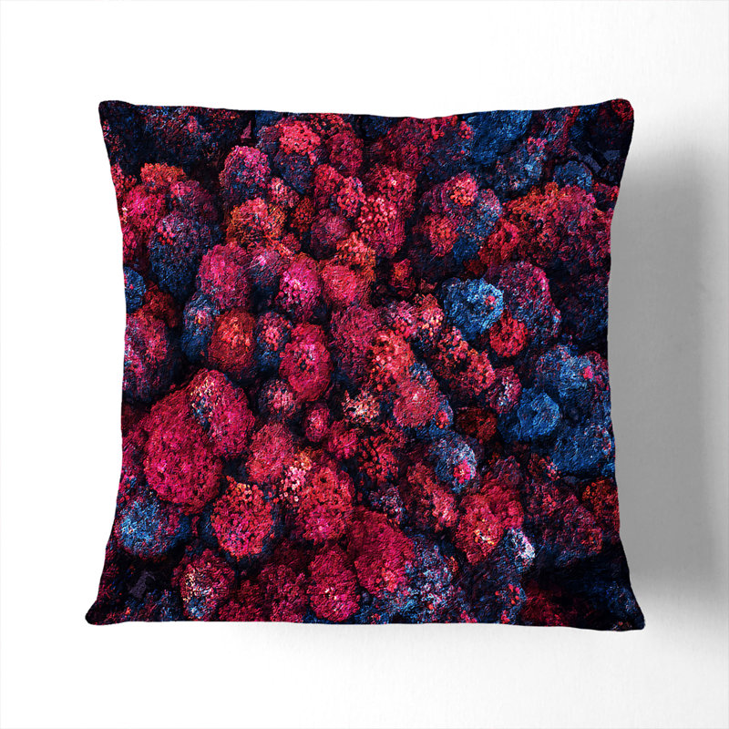 Imaginary Forest Cushion with Filling, 40cm H x 40cm W x 15cm D, Black