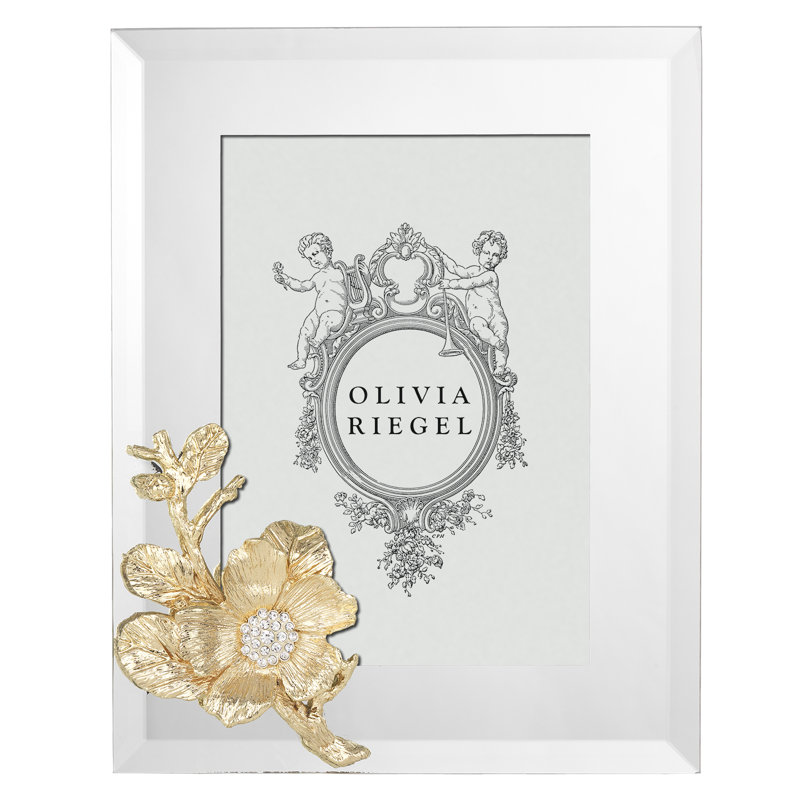 Botanica Glass Picture Frame, 8" x 10", Gold