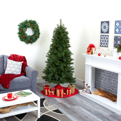 Arbre de Noël artificiel pin vert 6 pi