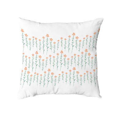 Floral Outdoor Reversible Throw Pillow