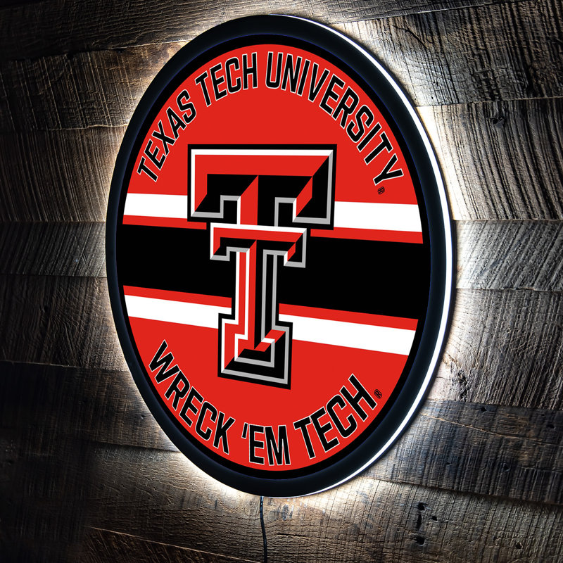 LED Lit Wall Sign, NCAA Texas Tech