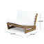Chaise de terrasse avec coussins Louise-986561439