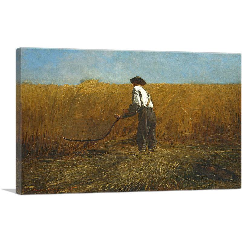 Reproduction d'art sur toile tendue, "The ancien combattant dans un nouveau champ" 1865 par Winslow Homer