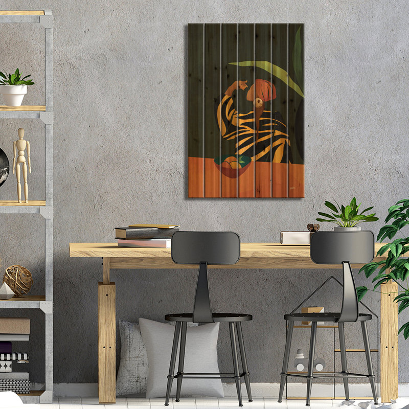«Ratnam Isabelle On Wood» par Bria Nicole, reproduction, H 26 po x l 18 po x P 1,5 po