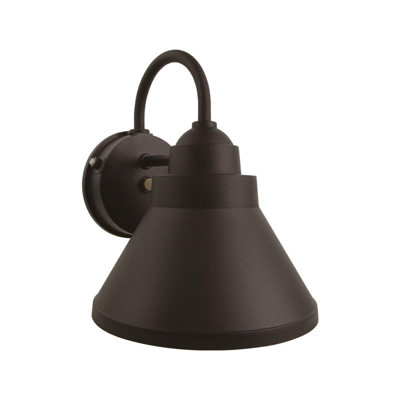 Solus Goose Outdoor Security Wall Mount Fixture with Dusk-to-Dawn and Motion Sensor, Bronze