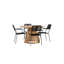 Claudius 4 - Person Acacia Patio Dining Set with Round Table