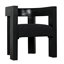 Fauteuil Eros en coton noir