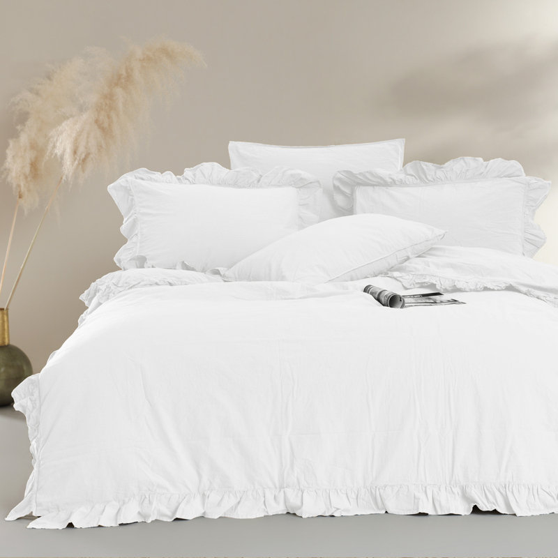 Cotton Duvet Cover Set with Pillow Shams