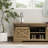 47 Inch Modern Farmhouse Sliding X Barn Door Litterbox Bench With Entry Cutout, Shoe Bench-81676684