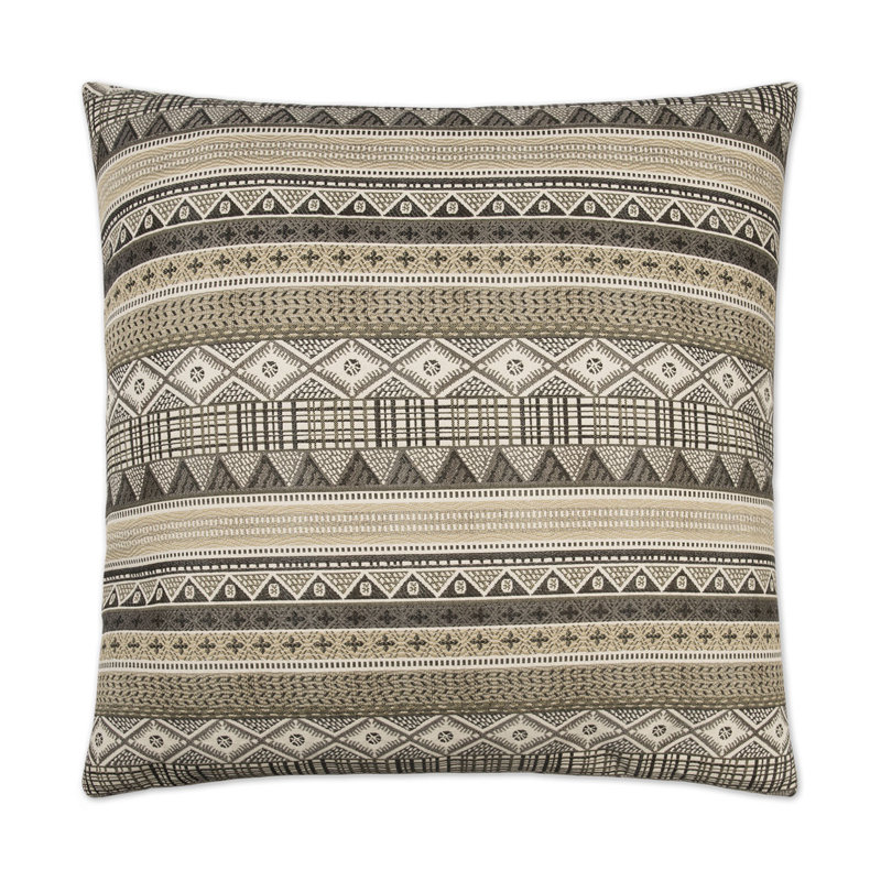 Kamba Pillow Cover & Insert, Brown, Square 20"