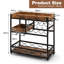 Ahnjayla Wood Kitchen Cart