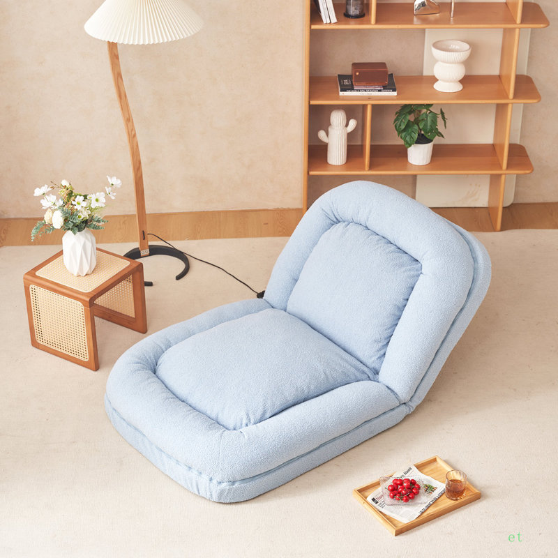 Triple Fold Down Sofa Bed, Blue