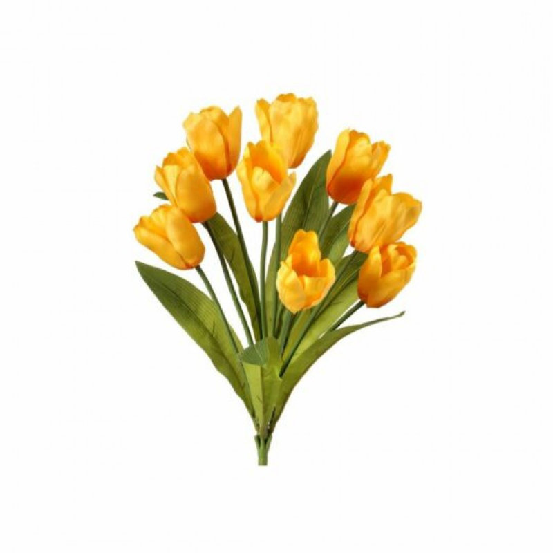 Fleurs artificielles de tulipes jaunes