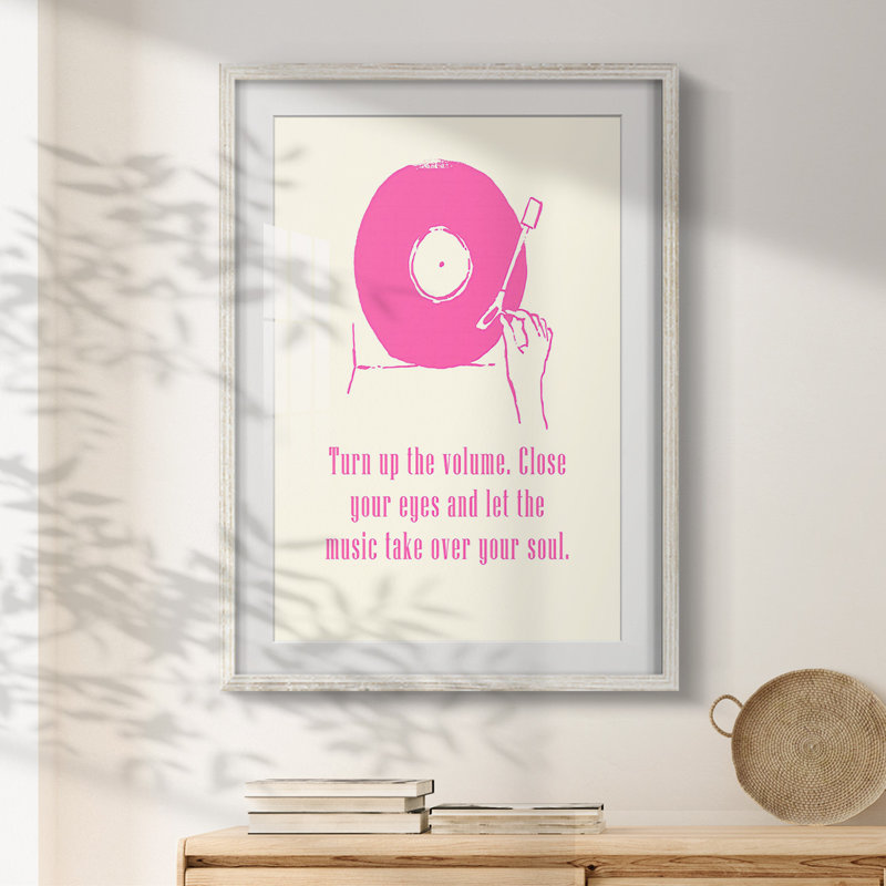 Sweet Melody III -Framed Print, 28.5" H x 20.5" W, White