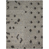 Linen Geometric Area Rug
