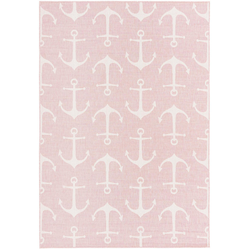 Outdoor Ayton Area Rug Sea Foam Color, Rectangle 6' x 9'