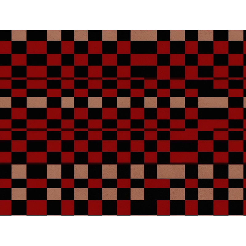 Checkered Tartan Polyester Checkered Duvet Cover, Twin