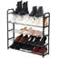 5 Tier Shoe Rack Freestanding Metal Rail Stand 20 Pairs-1310421324