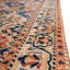 Tapis multicolore unique de 5 pi 8 po x 9 pi 2 po des années 1990