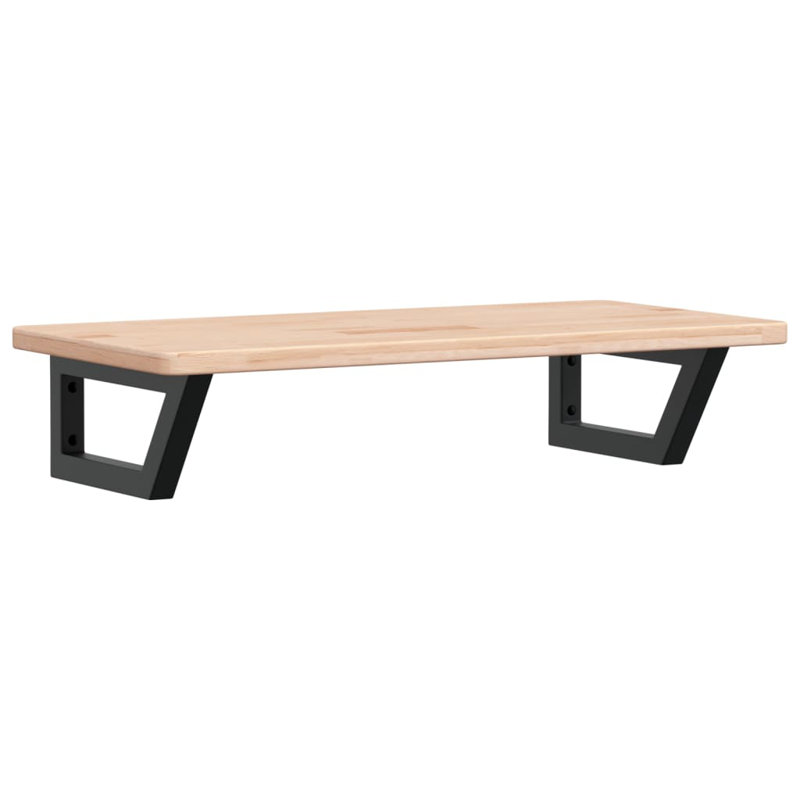 Bracket Shelf, 2.5cm H x 80cm W x 40cm D, Brown/Black