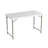 48" Plastic Rectangular Adjustable Folding Table with 2 Height Settings - Indoor and Outdoor