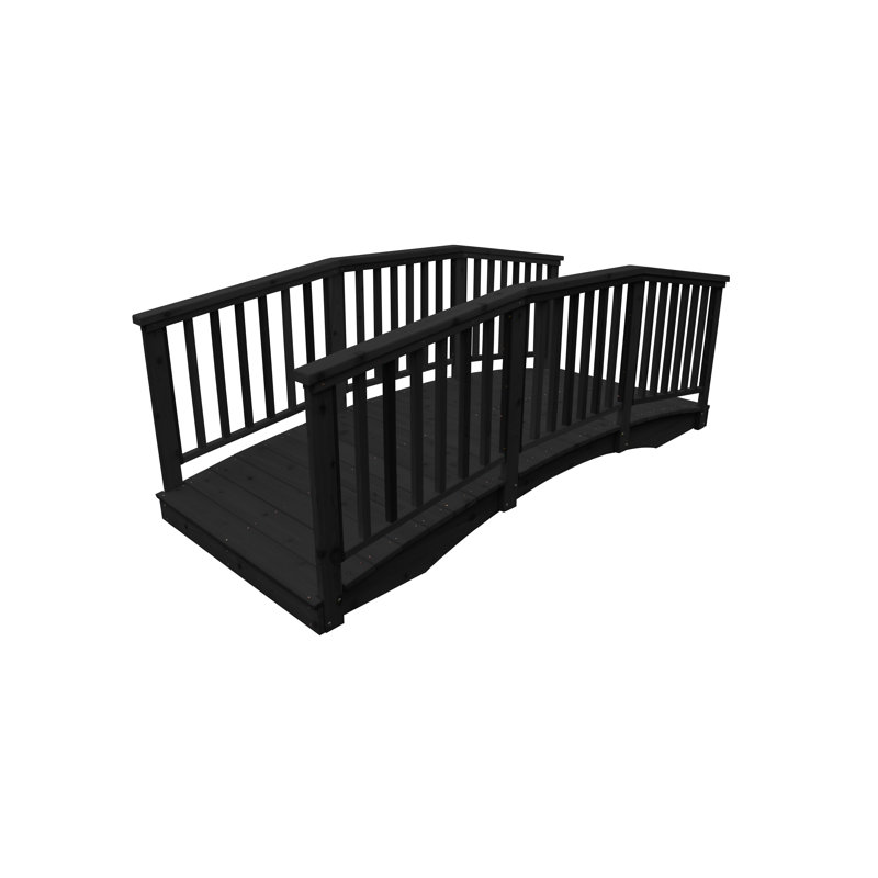 Pont-balustre Western Cedar 12 pi, Teinture gris anthracite