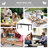 Patio Dining Table, Rectangular Aluminum Outdoor Table, Black-79077778-93784811