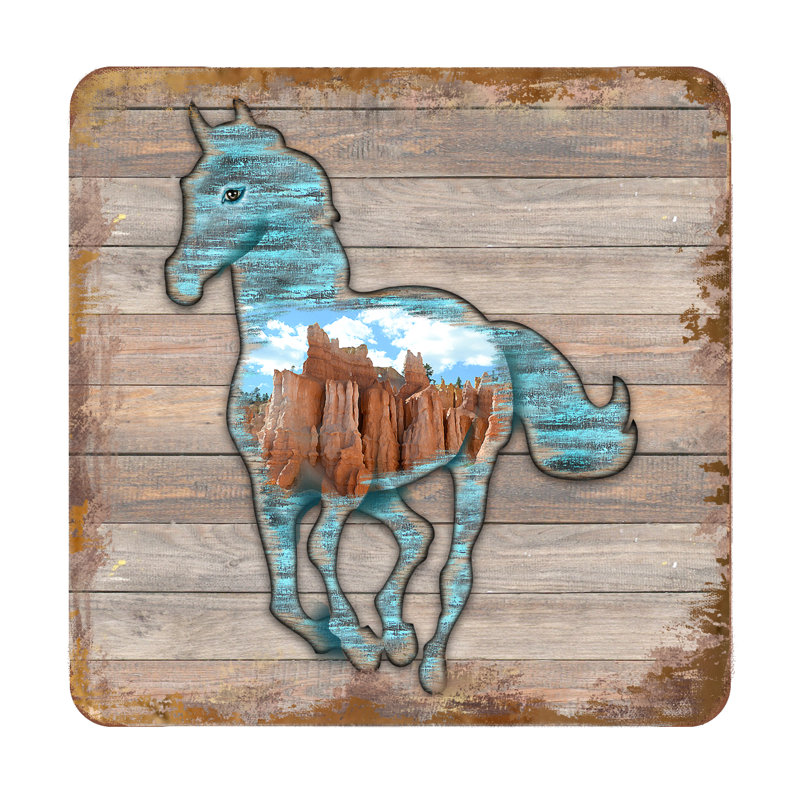 Sous-verre cheval