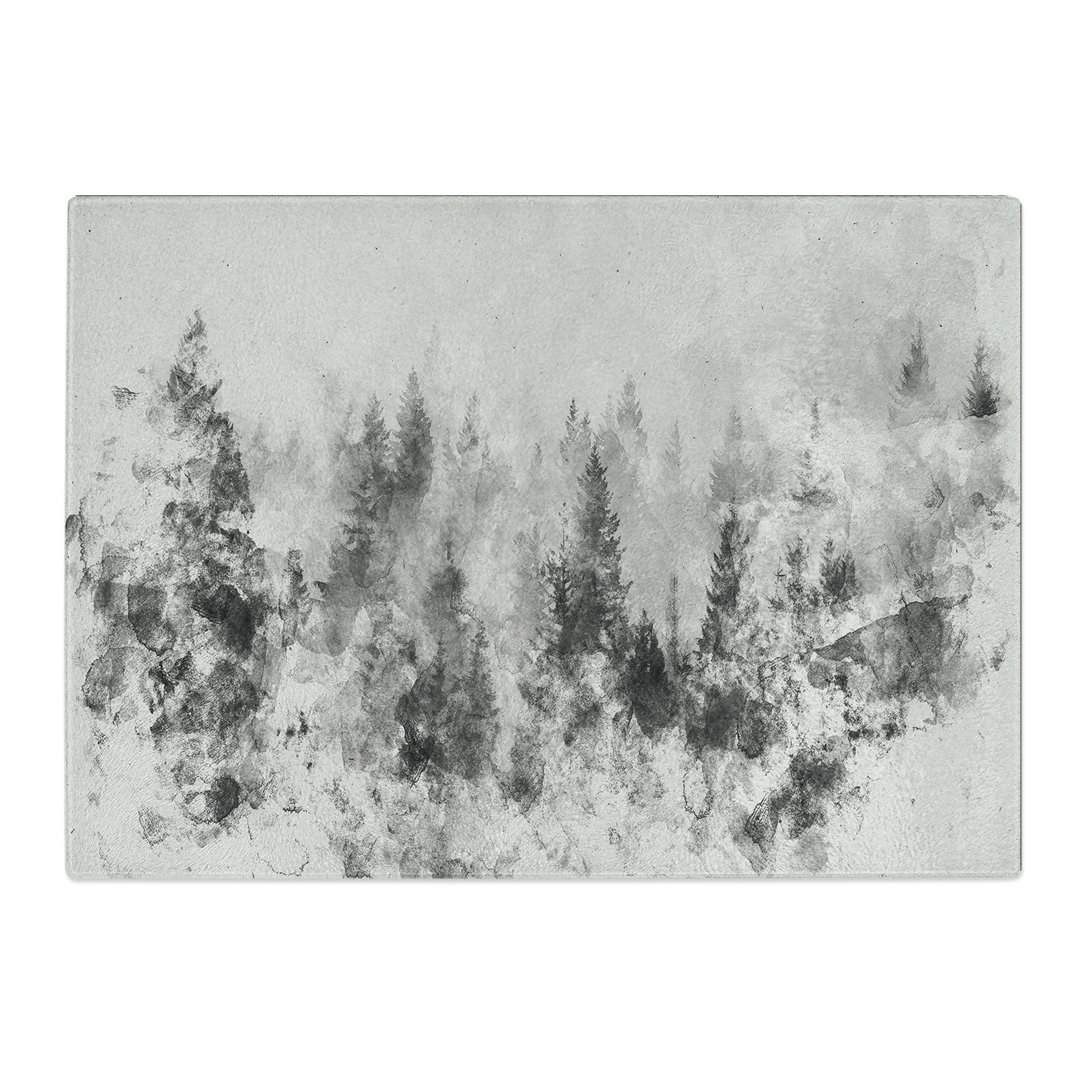 The Misty Forest Watercolour Chopping Board