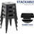 18 Inch Industrial Metal Counter Stools, Stackable Classroom Stools, Backless Metal Dining Chairs For Indoor Outdoor, Kitchen Bar Stools (Set of 4)-119786660-109540400