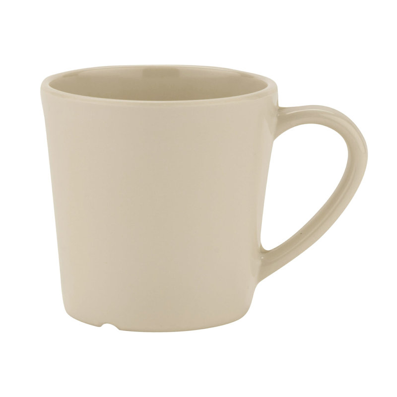 Ensemble de 12 tasses à café en mélamine GET, Ivoire ivoire
