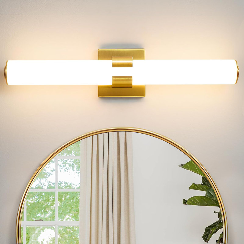 Dimmable LED Vanity Light Fixture With Acrylic Shade - Modern Bathroom Sconce For Mirror, Bedroom, And Living Room - Energy Efficient 36W 3000K Lighting