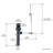 Lift Rod Bathroom Sink Drain with Overflow-104123045