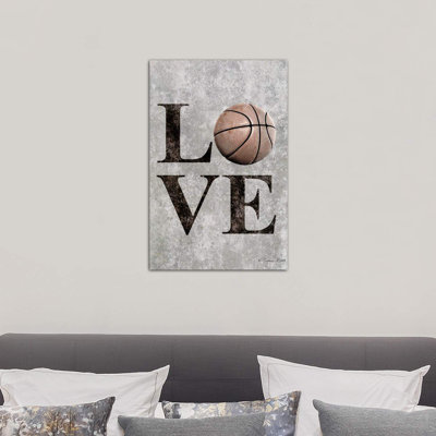 Love Basketball by Susan Ball - Wrapped Canvas Print