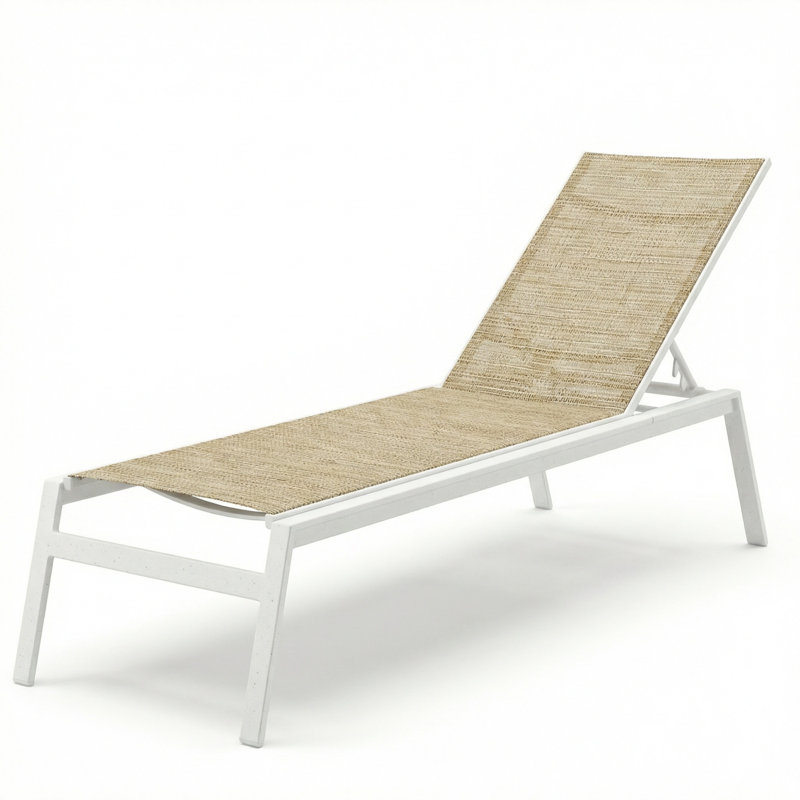  Skyway Chaise, Natural Sling/River White